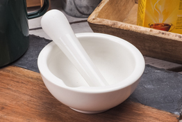 Moździerz ceramiczny 12 cm biały