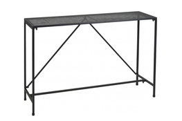 Metalowy stolik/konsola 78 x 35 x 118 cm czarny