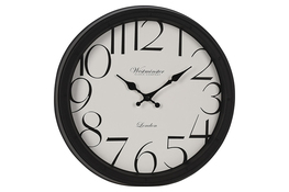 Zegar ścienny 40 cm London czarny