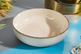 Salaterka porcelanowa 15 cm beżowy