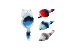 Zabawka dla kota Mysz 18 cm mix kolorów