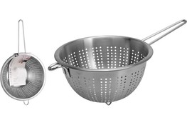 Cedzak, durszlak metalowy stojący 24 cm