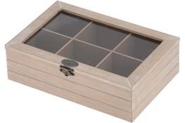 Pudełko drewniane na herbatę 24 x 16 cm 