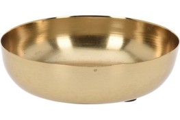 Miska metalowa 14 cm złoty