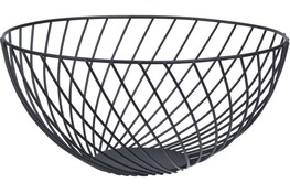 Koszyk metalowy 25 cm czarny